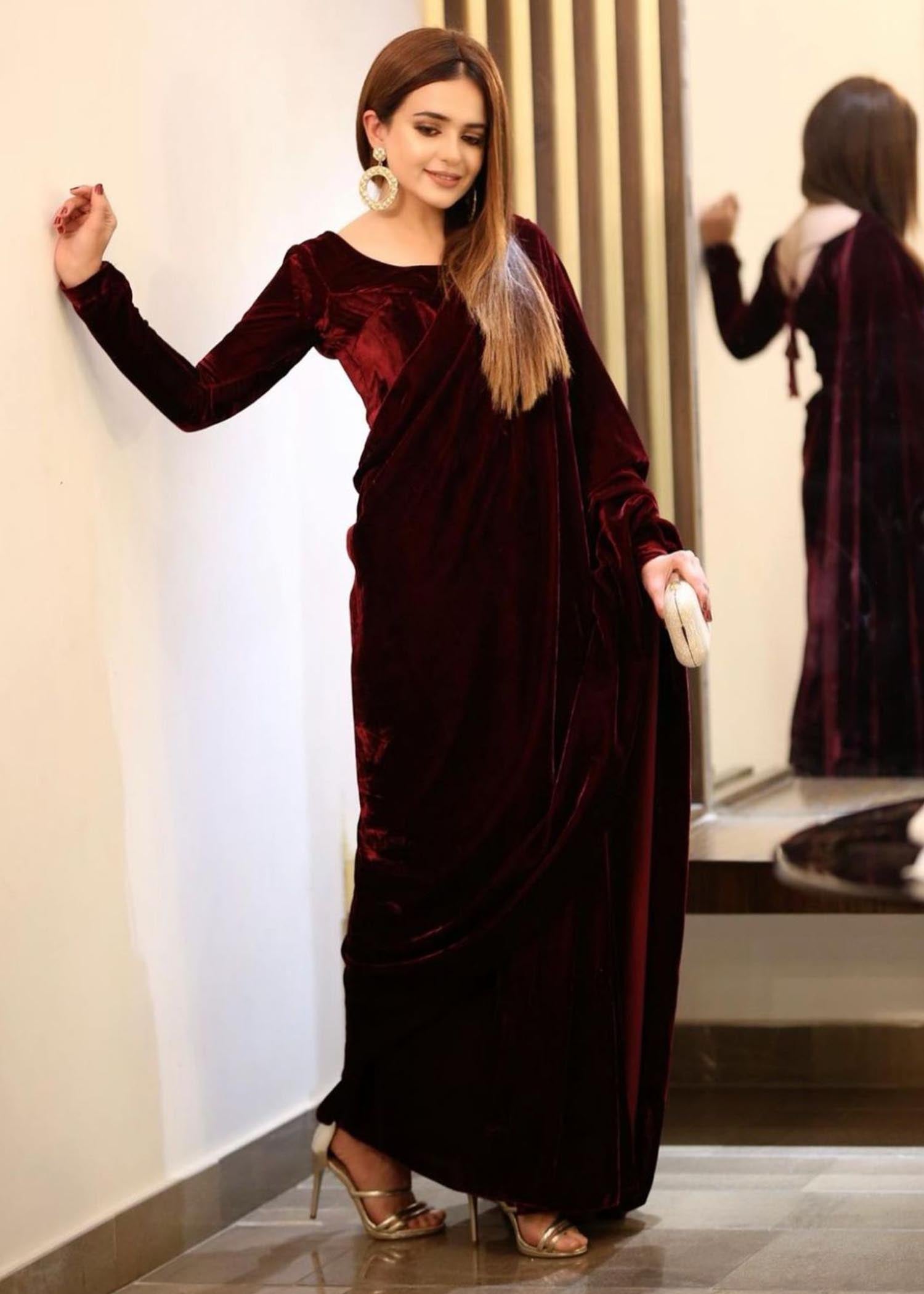 Buy Maroon Sarees for Women by MOMINA FASHION Online | Ajio.com